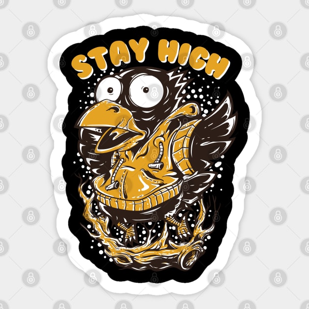 Stay High Sticker by Urbanprint